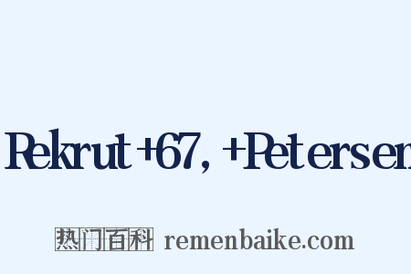 Rekrut+67,+Petersen是什么意思的图片
